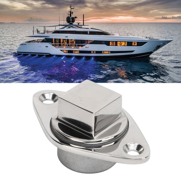 Båd Garboard Drænprop Rustfrit Stål m/ Silikoneforsegling, 1-1/4\" Hul, Marine Hardware