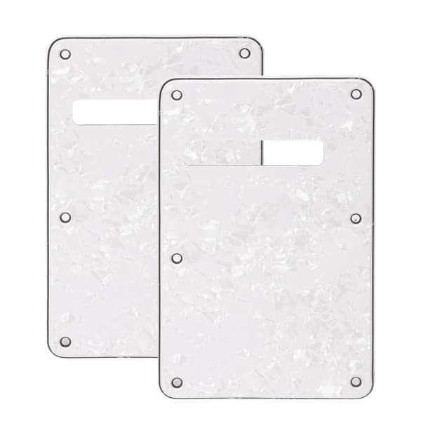 2-pack vit PVC elgitarr bakplatta hålrumsskydd plektrumskydd reservdel