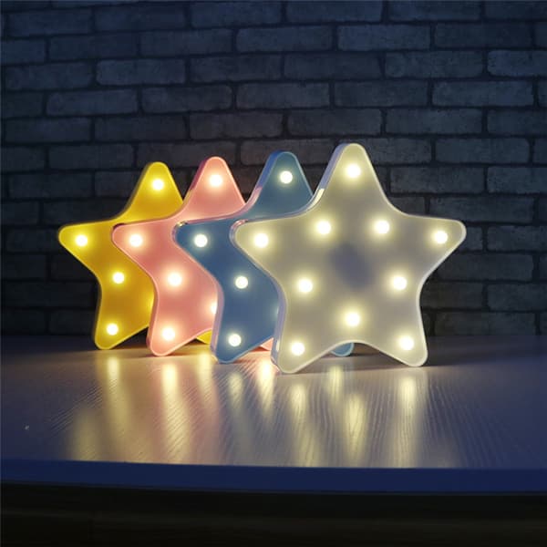 Dekorative LED Halvmåne Stjerne Sky Natlamper til Børn og Voksne