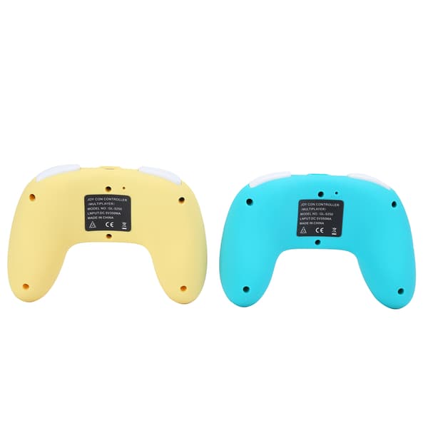 Trådløs controller til Switch Pro Mini Gamepad Grip til NS Lite Dual Vibration Grøn Gul