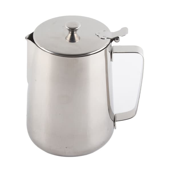 Mælkekande i rustfrit stål med låg til Latte Coffee Art (2000 ml)