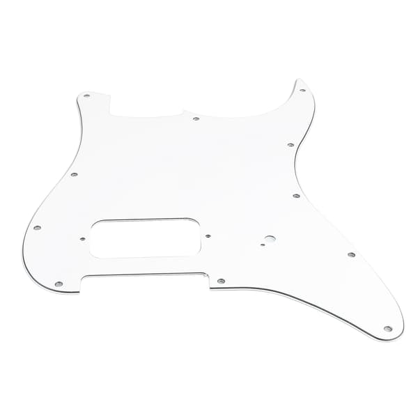 Vit PVC Elgitarr Scratchplate för Live Scen & Studioinspelning