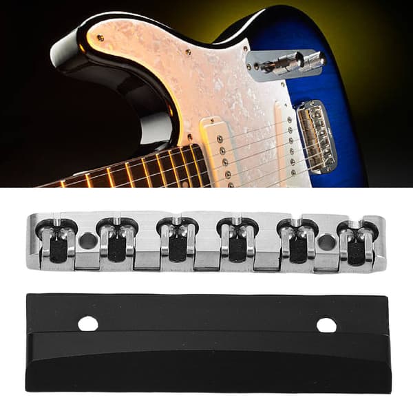 Elgitarr Roller Nut 43mm Rostfritt Stål Stall Del för Tele Style