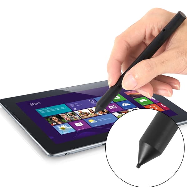 2-i-1 Fin Spids Stylus & Kuglepen, Kapacitiv Touch Screen Pen til iPad, iPhone, Android Tablet & Smartphone
