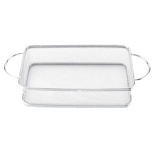Friturekurv i rustfrit stål Multifunktionel netfriturekurv (27*12*6cm)