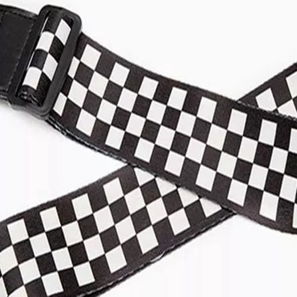 3 st gitarrremmar Universalbälte Polyestertryck PU-läder för Ukulele Folkelektriska Gitarrer