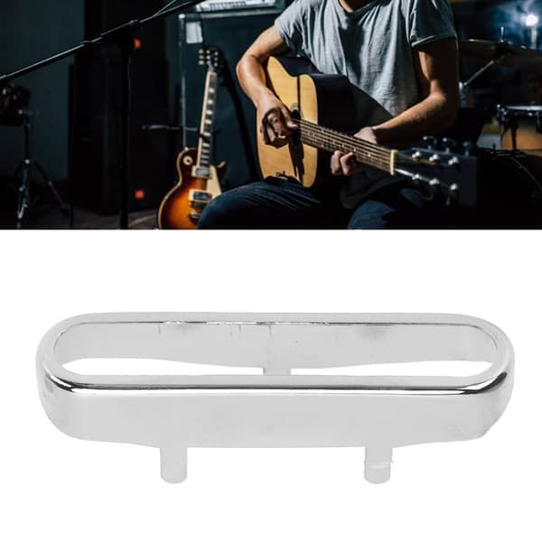 Gitarr Pickup Skydd Vackert Silver Robust Metall Bärbart Gitarr Pickup Skal för TL GB253 Hollow