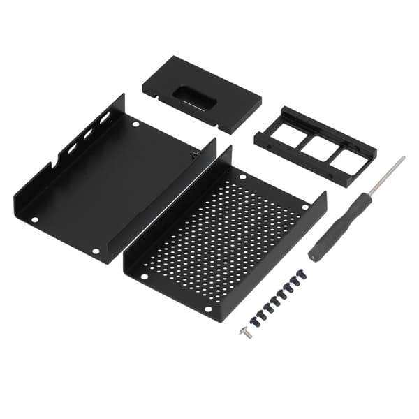 Kabinet til Raspberry Pi 4 Model Aluminiumlegering Kølende Beskyttelsesskal Mikrocomputerdele