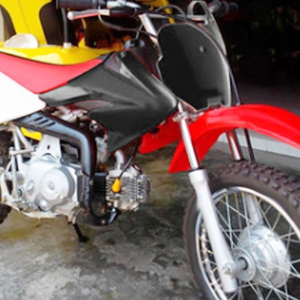 Hållbar röd plastmotorcykel framnummerplåt för CRF70, terrängracing, 1-pack