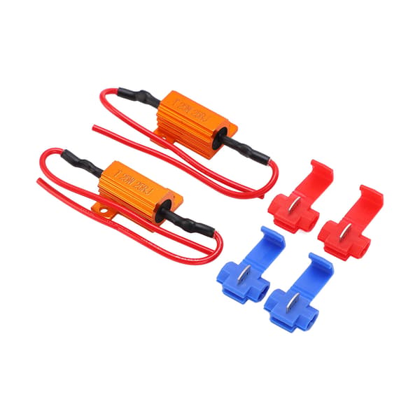 2 sæt 25W 25Ω LED Modstandsafkoder Anti-korruption Holdbar Belastningsindikator Modstand