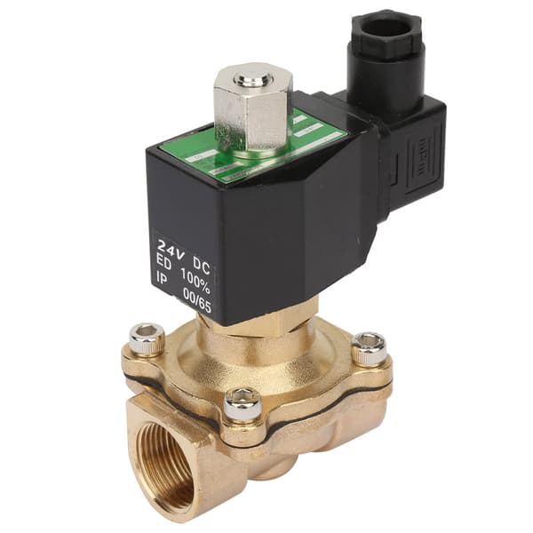 Væskeregulator G3/4\" Elektrisk Solenoidventil DN20 NO Messing Elektromagnetisk Ventil (DC 24V)
