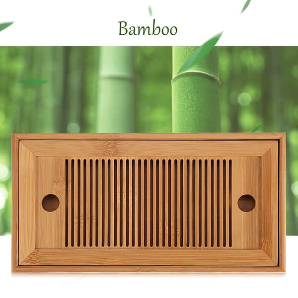 Bambu tebricka Kinesisk Gongfu Te Mini Serveringsbord för Tehus Hemmakontor