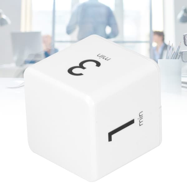 Tyngdekraftssensor Kubisk Digital Timer med Display Tidsstyring til Hjemmekøkken Skolekontor 1-3-5-10 Minutter