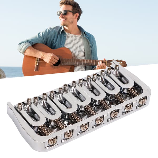 7-strängad metallgitarrstall, instrumentdel passar bas, ukulele, elgitarrer