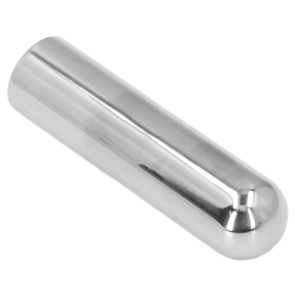 Solid Rostfritt Stål Lap Steel Gitarr Tone Bar 83x22mm med Förvaringsväska för Pedal & Elgitarr, 1 Bar + 1 Väska Set