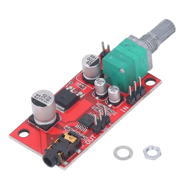 Mini Hovedtelefonforstærkermodul 3,5 mm Interface Hovedtelefonforforstærkerkort DC 3‑12V MAX4410