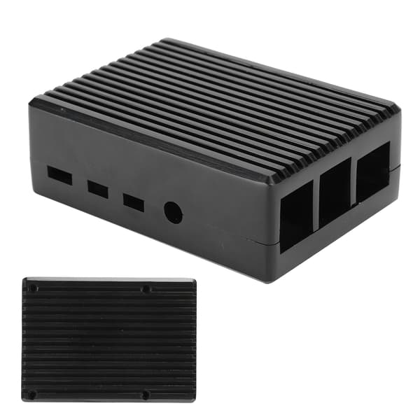 Aluminiumslegeringshus Metalindkapsling Køleskal til Raspberry Pi 4B