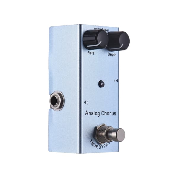Analog Chorus Gitarr Stompbox med Rate & Depth Kontroller, 9V DC, 6.35mm I/O, True Bypass Elgitarr Effektpedal