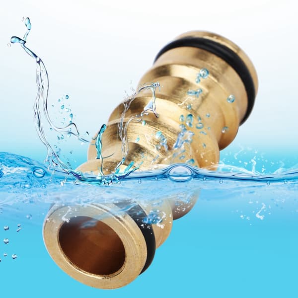 Messing Slangehane Stik Gevind Have Vandrør Adapter Fitting