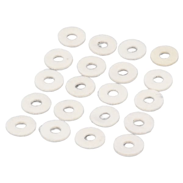 20 stk. trompetventilfiltfiltskiver holdbare lyddæmpende fleksible puder beige