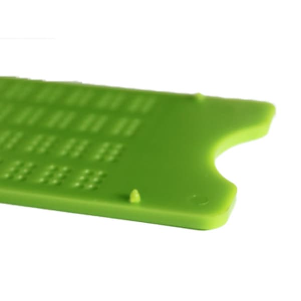 Braille Skrivetavle 4 Linjer 28 Celler, Robust ABS Plast, Letvægts & Bærbar til Synshandicappede Elever