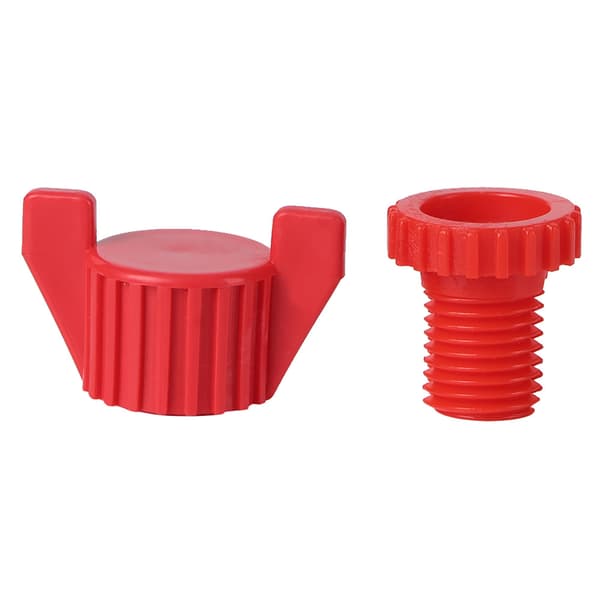 Plastskruvmuttersats för ventilationsfönster, fästutrustning, lantbrukstillbehör, röd 20 st