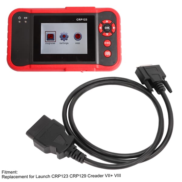 OBD2 forlængerkabel 16-benet diagnostisk adapterstik til Launch CRP123 CRP129