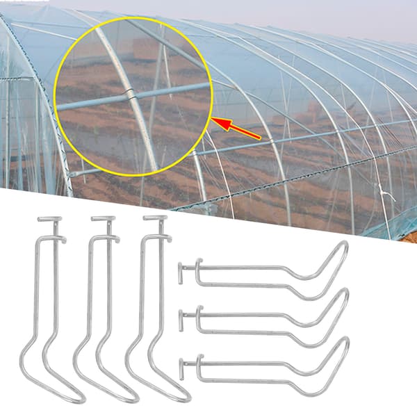 30 stk. plantestøttefjederclips i rustfrit stål til have-drivhus til 11 mm diameter