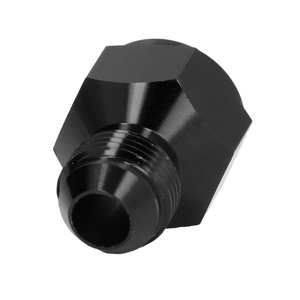 Rørreduktionsadapter Lige AN10 Hun til AN8 Han Aluminiumlegering Sort Fitting