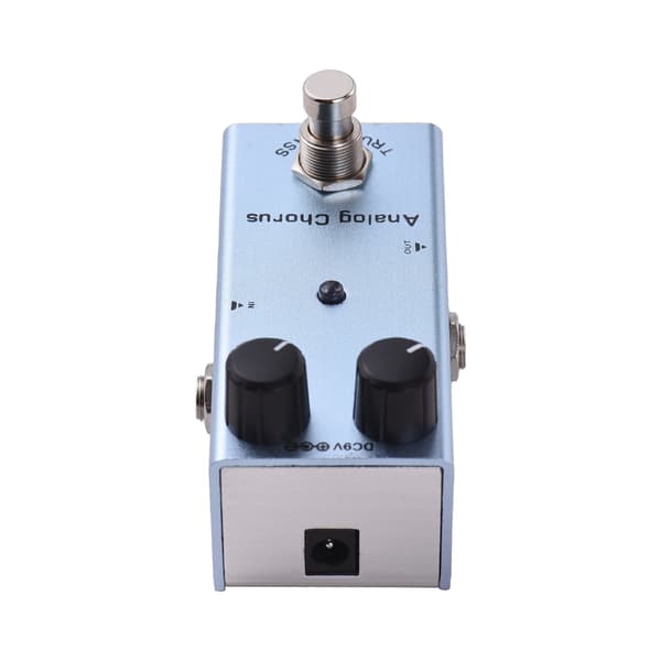 Analog Chorus Gitarr Stompbox med Rate & Depth Kontroller, 9V DC, 6.35mm I/O, True Bypass Elgitarr Effektpedal