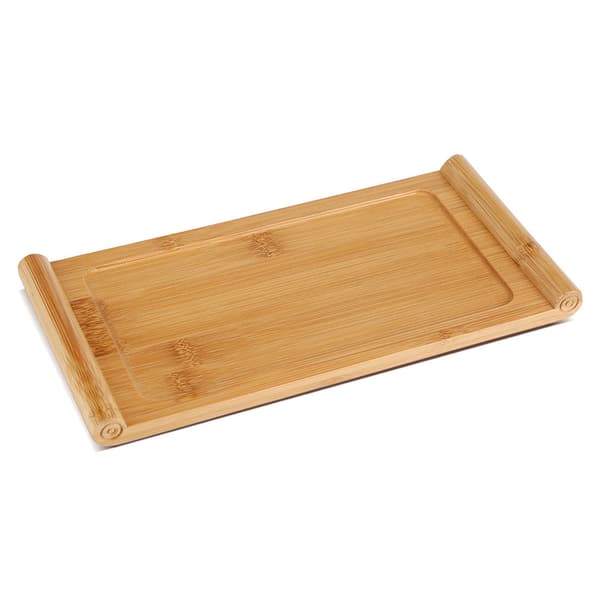 Bambu tebricka koppfat mat dessert serveringsbricka Kung Fu te tillbehör