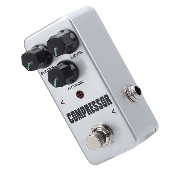 Gitarrkompressorpedal Aluminiumlegering Brett Justeringsområde Mini Instrumenttillbehör