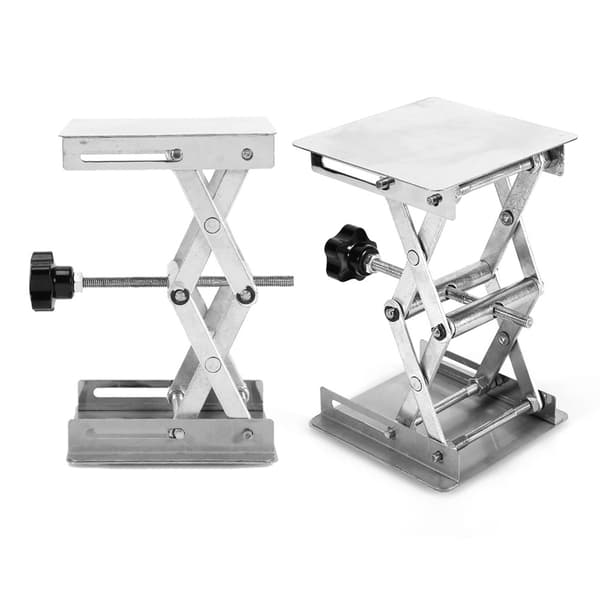 100X100mm Laboratorieløft Løfteplatforme Stativ Saks Rustfrit stål