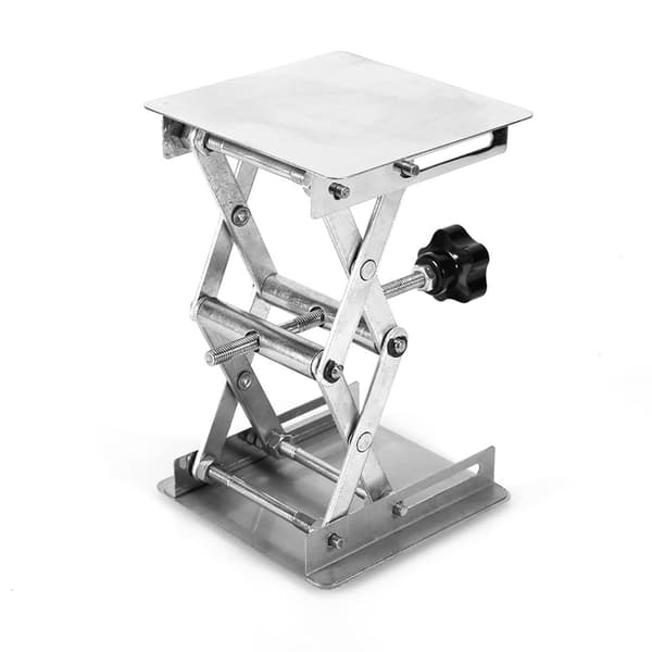 100X100mm Laboratorieløft Løfteplatforme Stativ Saks Rustfrit stål