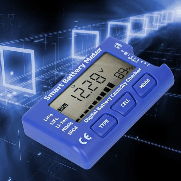 5-i-1 Intelligent Digital Batterimåler Batterikapacitetstester med LCD-display