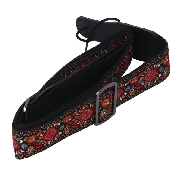 Broderad basgitarrrem Universal Extra Bred Kraftig Nylon Retro Vävd Justerbar 1 Styck