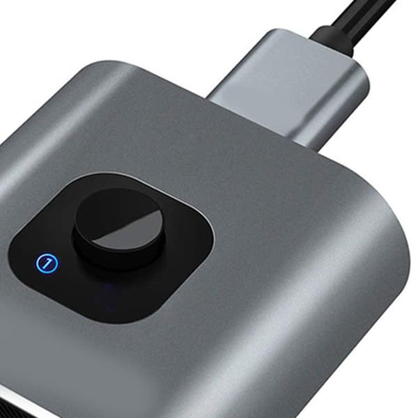 HDMI-switch 2 ind 1 ud 4K 60Hz 3D-understøttelse Tovejs HDMI-splitter