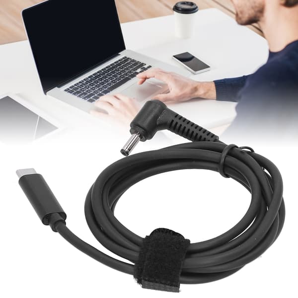 150 cm USB-C til 4.0x1.35mm DC-opladerkabel, hurtig strømforsyning til bærbar computer