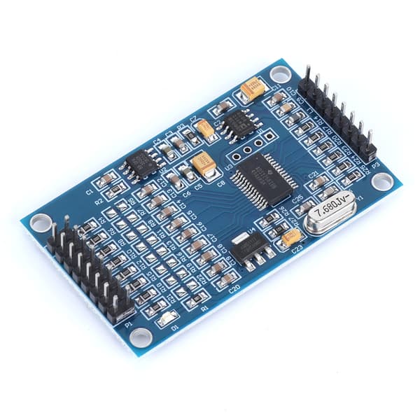 Datainsamlingsmodul ABS Högprecision ADC 8 kanaler 24 bitars elektronisk komponent ADS1256