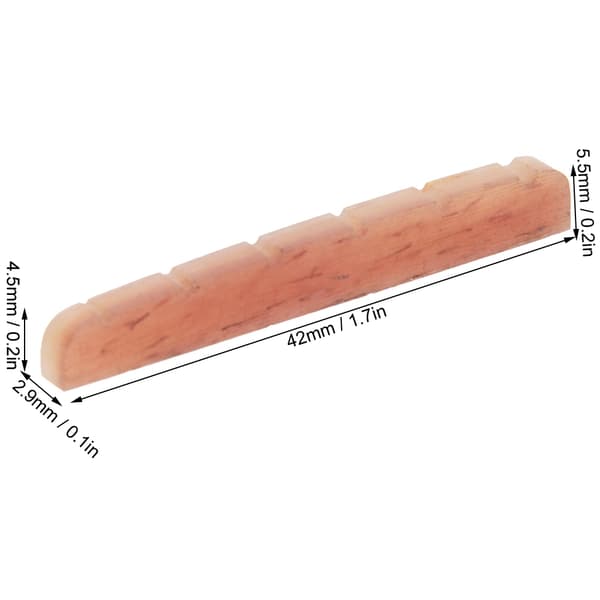 Akustisk Guitar Nut Lysegul Kamelben Reservedel 1 Stykke 42mm
