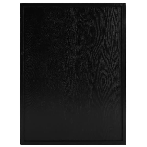 Rektangulär serveringsbricka i massivt trä för te, kaffe, snacks, mat, 35 x 24 cm