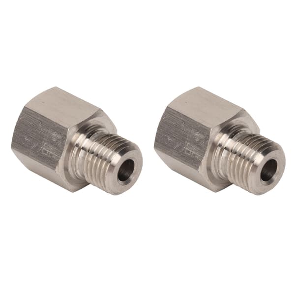 1/8\" NPT hun til M10x1.0 han manometeradapter, 304 rustfrit stål, lækagesikker universal pasform til bil