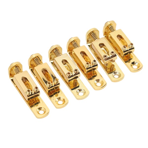 6-pack elgitarrstallar, delad stil, zinklegering, reservdelar, guld