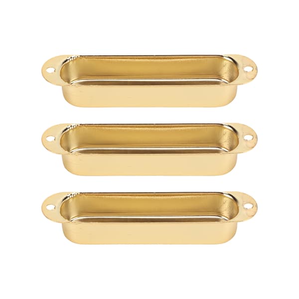 3 st elgitarr single coil pickup-skydd koppar musiktillbehörssats guld