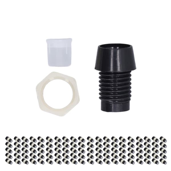 100 sæt LED-holder 5 mm plast lysdiode panelmonteringsclips tilbehørssæt sort
