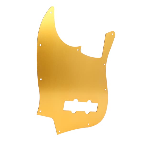 Jazz Bass Aluminium Pickguard Scratchplate Vibrerande Orange Guld Elgitarr Frontskydd