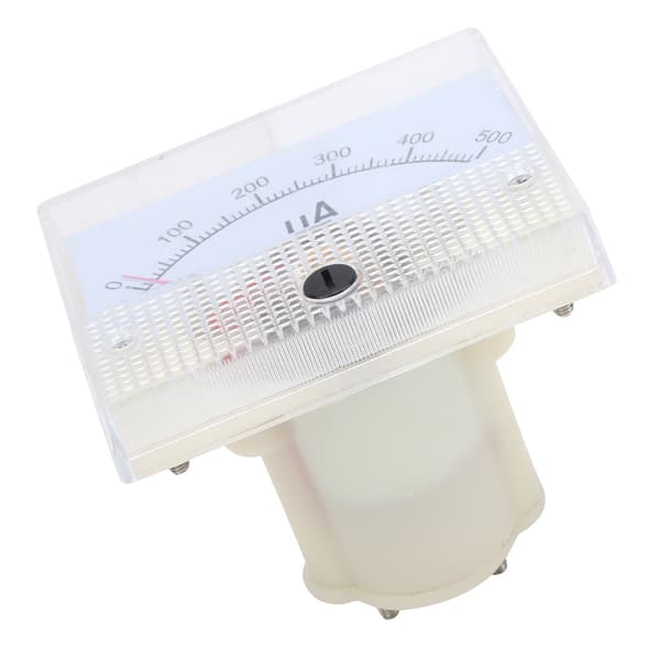 85C1 DC 0~500UA ABS Pointer Amperemeter Ampere Meter Panel Høj Nøjagtighed Strømmåler