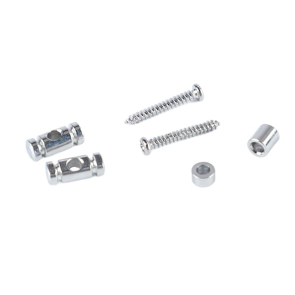 6x Elgitarr Roller Strängträd Guide Hållare Metall Silver Tillbehör