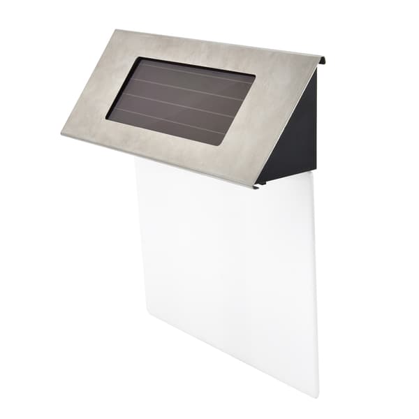 Solar Husnummerplade Rustfrit Stål LED Adressenummerlys til Hjem, Have, Gårde