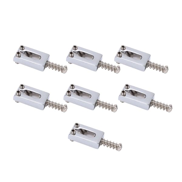 7-pack silvermetall elektrisk gitarr rullsträngsbro sadlar standardstorlek kompakt reservdel för gitarr